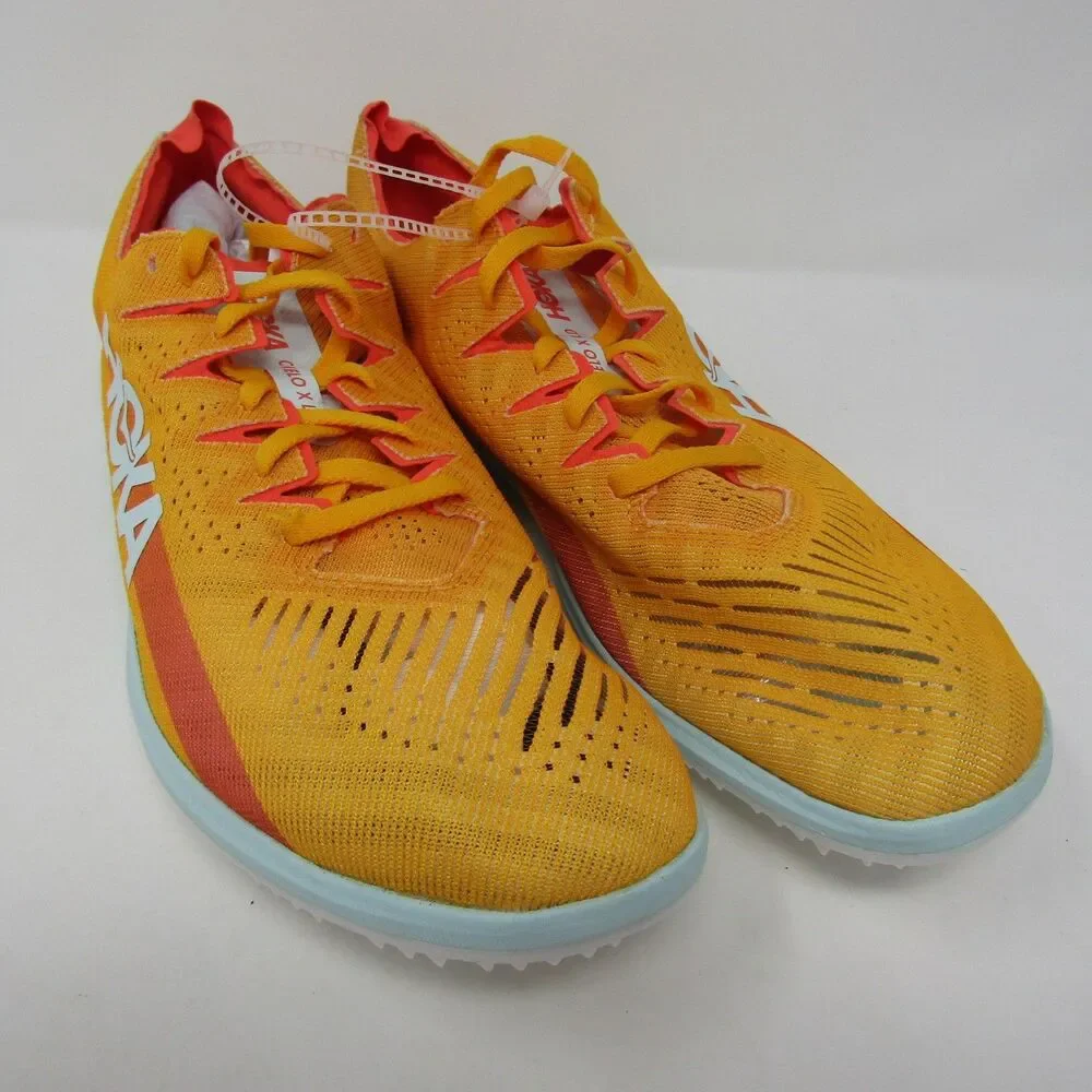 Hoka One One Cielo X LD Track Spikes Men's Size 13 Orange Blue Yellow New